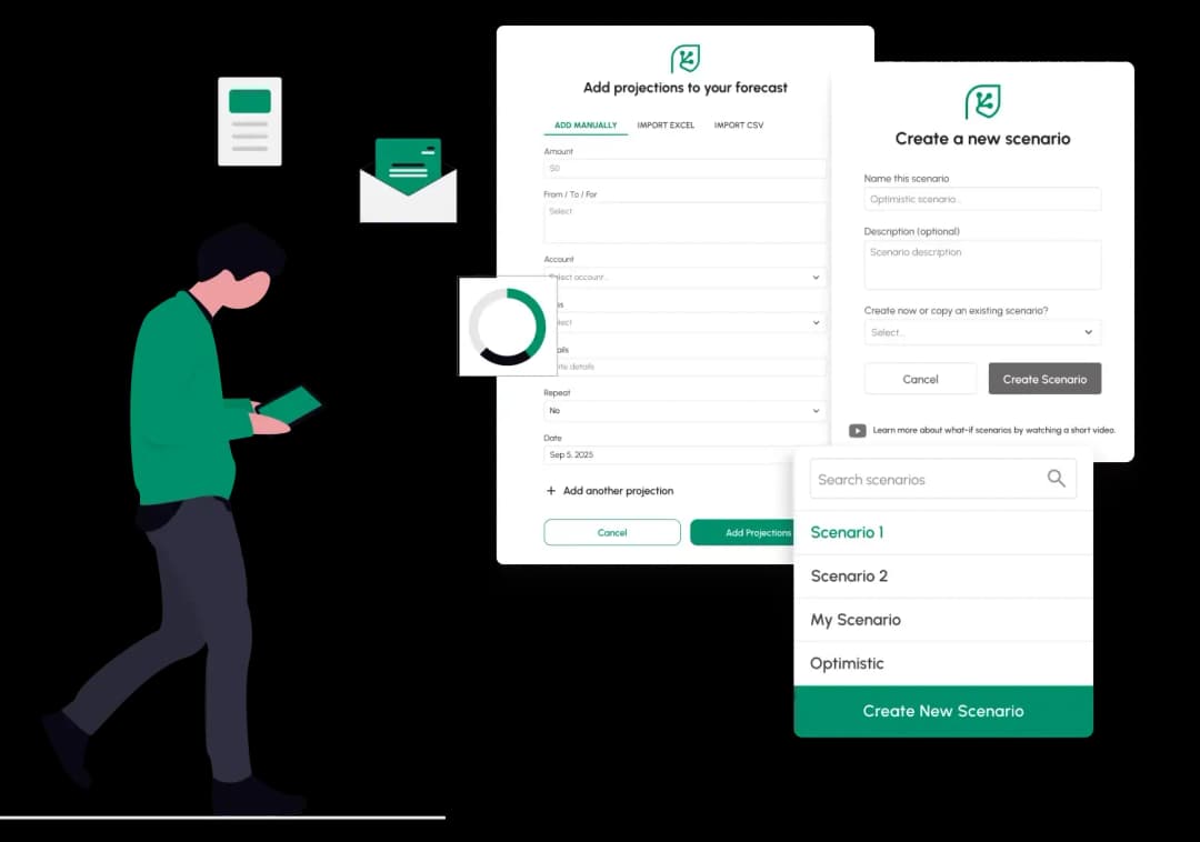 Easily Add Transactions with a Cash Flow Projection Tool